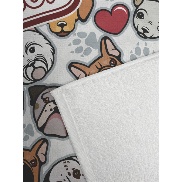 Dog Faces Golf Towel - Detail