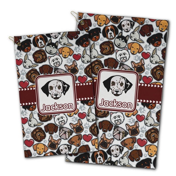 Dog Faces Golf Towel - PARENT (small and large)