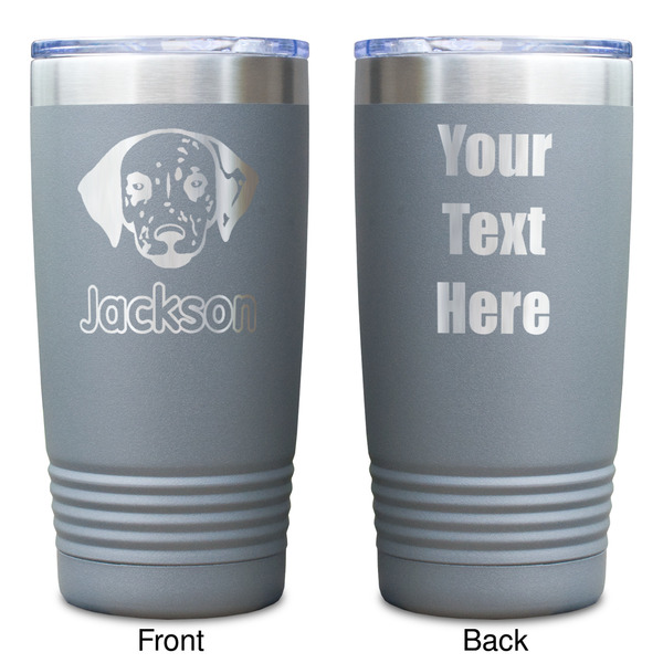 Dog Faces Gray Polar Camel Tumbler - 20oz - Double Sided - Approval