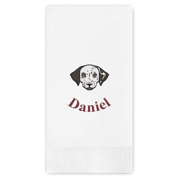 Custom Dog Faces Guest Napkins - Full Color - Embossed Edge (Personalized)