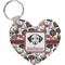 Dog Faces Heart Keychain (Personalized)