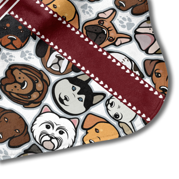 Dog Faces Hooded Baby Towel- Detail Corner