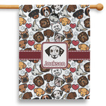 Dog Faces 28" House Flag (Personalized)