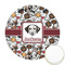 Dog Faces Printed Cookie Topper - 2.5" (Personalized)