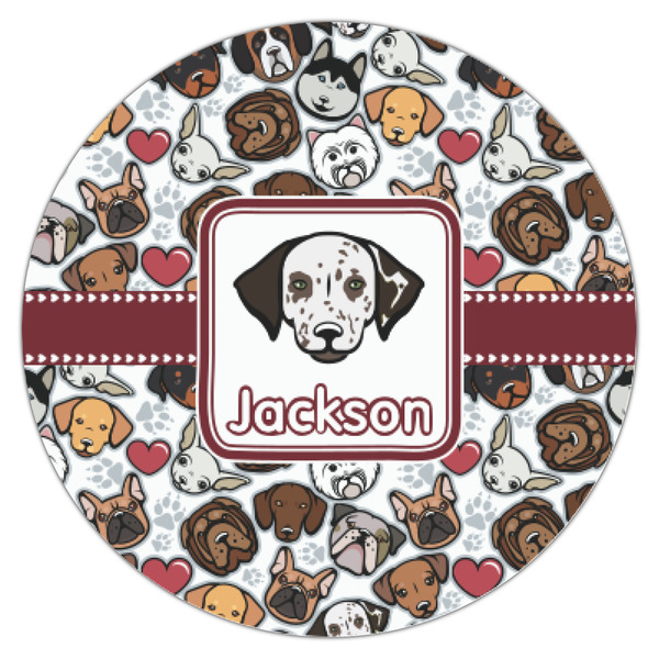 Dog Faces Icing Circle - XSmall - Single