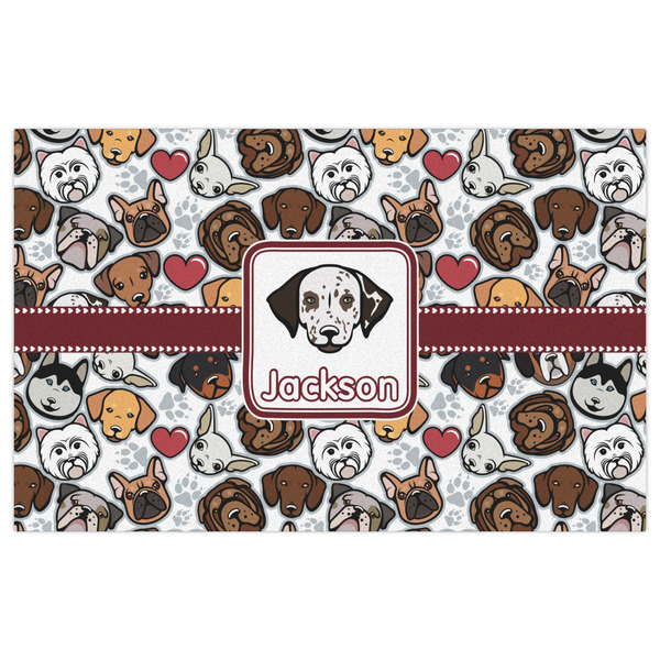 Dog Faces Indoor / Outdoor Rug - 5'x8' - Front Flat