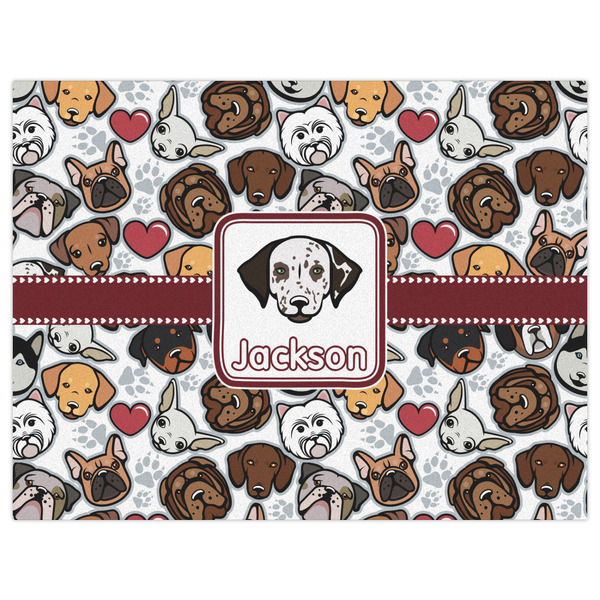 Dog Faces Indoor / Outdoor Rug - 6'x8' - Front Flat