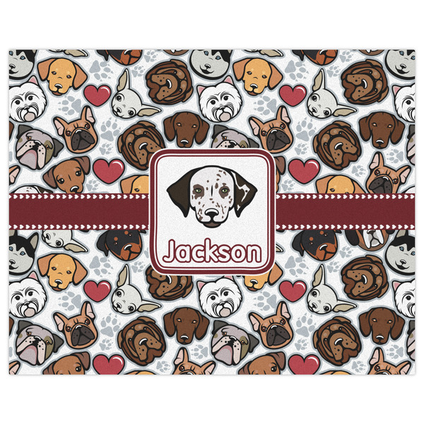 Dog Faces Indoor / Outdoor Rug - 8'x10' - Front Flat