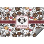 Dog Faces Indoor / Outdoor Rug - 3'x5' (Personalized)