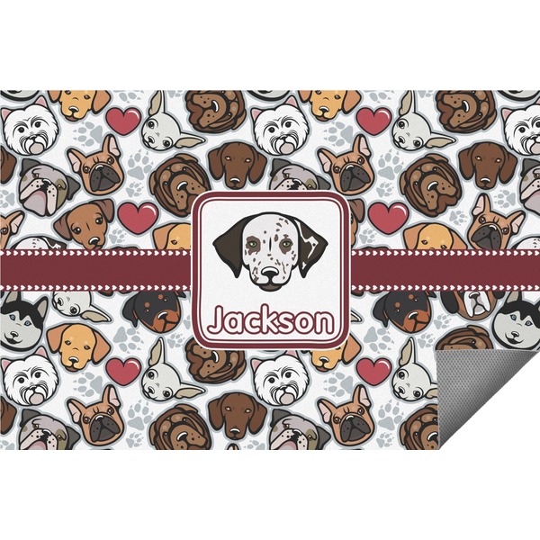 Custom Dog Faces Indoor / Outdoor Rug (Personalized)