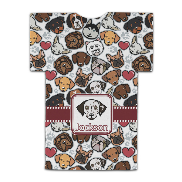 Dog Faces Jersey Bottle Cooler - BACK (flat)