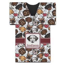 Dog Faces Jersey Bottle Cooler (Personalized)