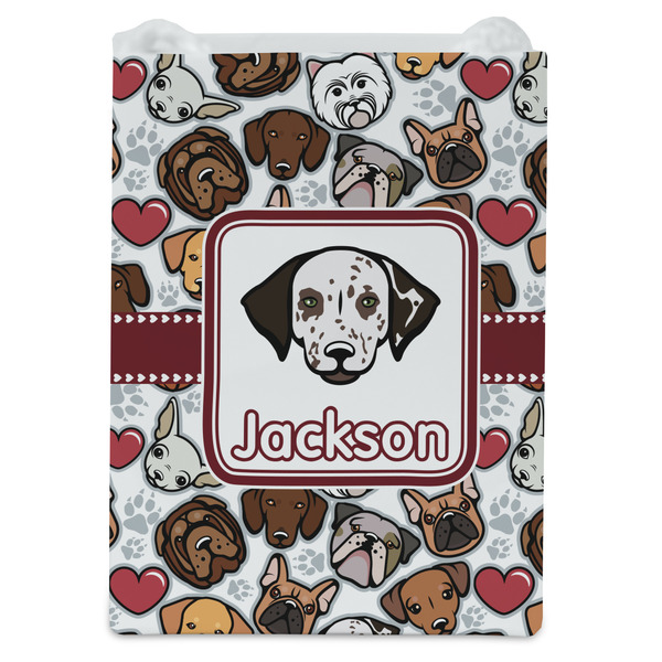 Dog Faces Jewelry Gift Bag - Matte - Front