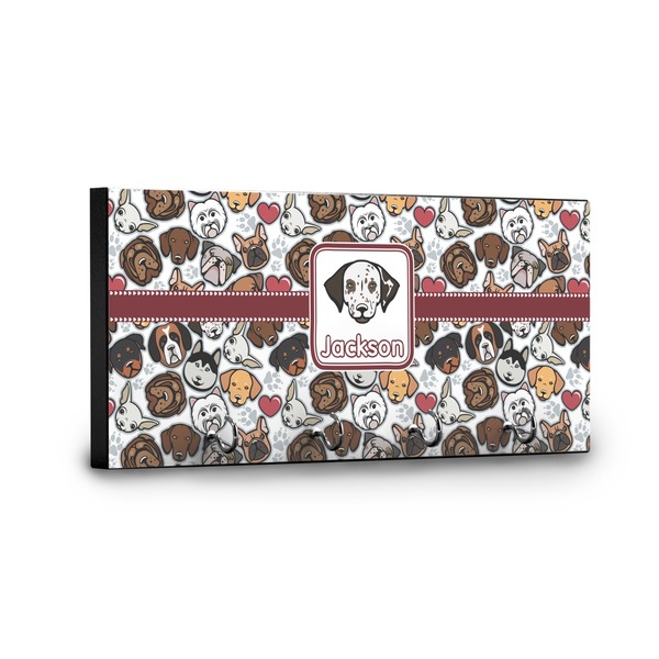 Dog Faces Key Hanger - Front View with Hooks