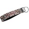 Dog Faces Webbing Keychain FOB with Metal