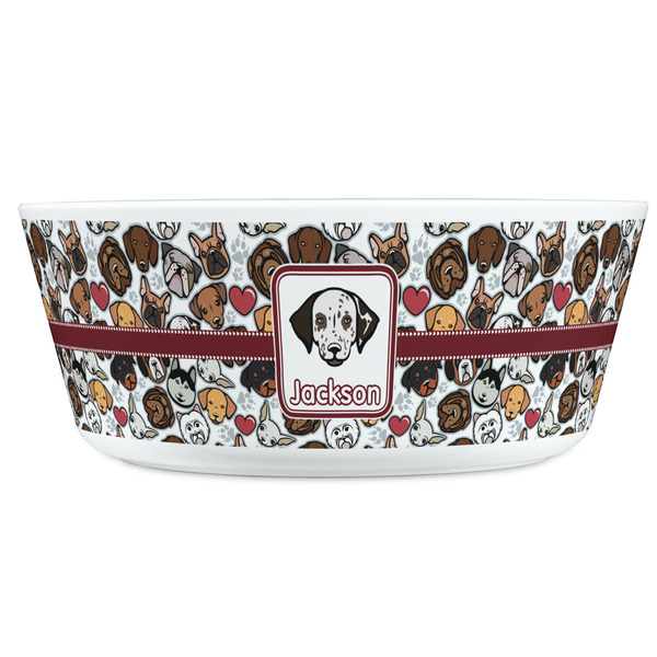 Dog Faces Kids Bowls - FRONT