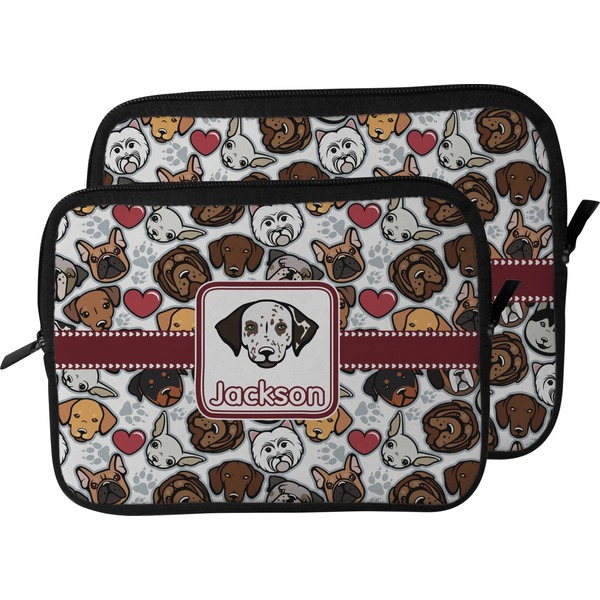 Dog Faces Laptop Sleeve (Size Comparison)