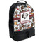 Dog Faces Large Backpack - Black - Angled View
