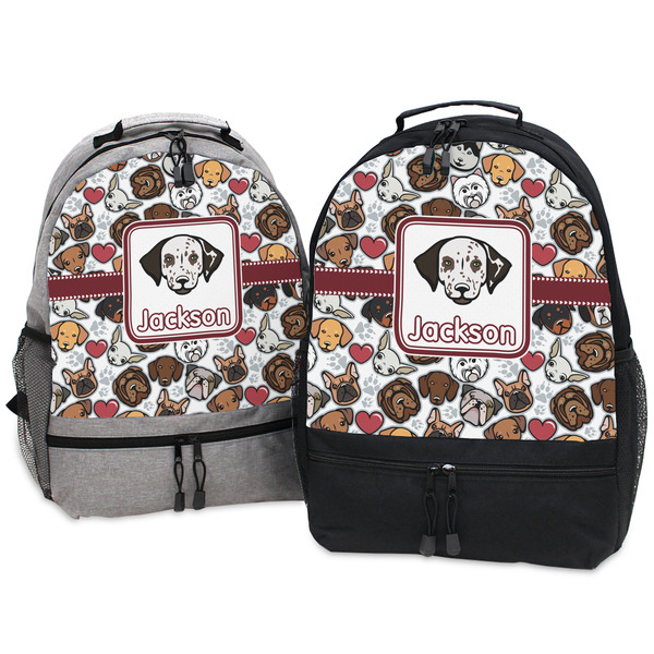 Dog Faces Large Backpacks - Both