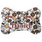 Dog Faces Bone Shaped Dog Food Mat (Personalized)