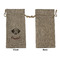Dog Faces Large Burlap Gift Bags - Front Approval