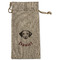 Dog Faces Large Burlap Gift Bags - Front
