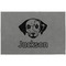 Dog Faces Large Engraved Gift Box with Leather Lid - Approval