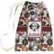 Dog Faces Large Laundry Bag - Front View