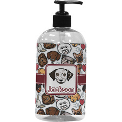 Dog Faces Plastic Soap / Lotion Dispenser (Personalized)
