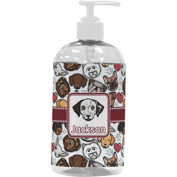 Dog Faces Large Liquid Dispenser (16 oz) - White
