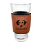 Dog Faces Laserable Leatherette Mug Sleeve - In pint glass for bar