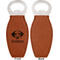 Dog Faces Leather Bar Bottle Opener - Front and Back (single sided)