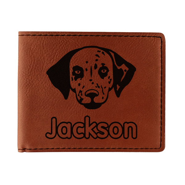 Custom Dog Faces Leatherette Bifold Wallet - Single Sided (Personalized)