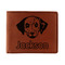 Dog Faces Leatherette Bifold Wallet (Personalized)