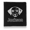 Dog Faces Leather Binder - 1" - Black (Personalized)