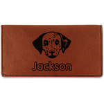 Dog Faces Leatherette Checkbook Holder (Personalized)