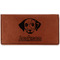 Dog Faces Leatherette Checkbook Holder (Personalized)