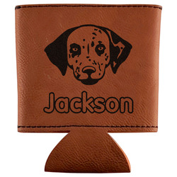 Dog Faces Leatherette Can Sleeve (Personalized)