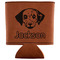 Dog Faces Leatherette Can Sleeve - Flat