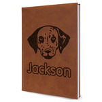 Dog Faces Leatherette Journal - Large - Single Sided (Personalized)