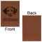 Dog Faces Leatherette Journal - Large - Single Sided - Front & Back View