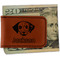 Dog Faces Leatherette Magnetic Money Clip - Front