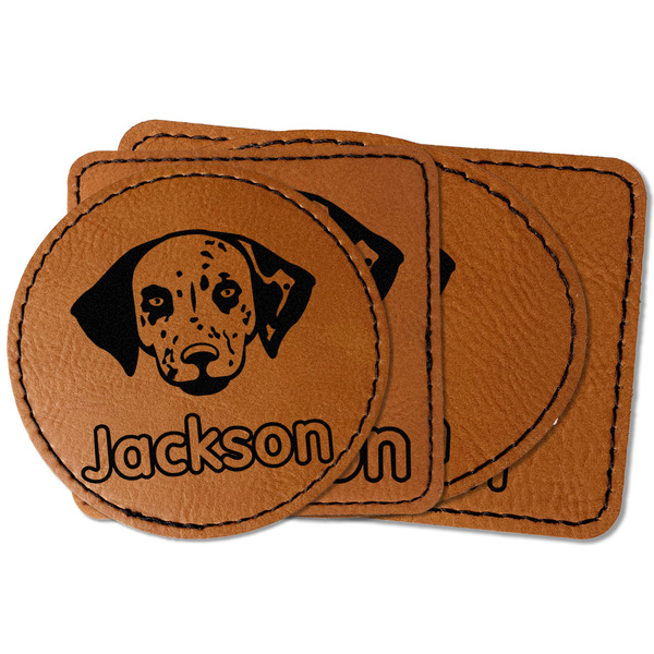 Custom Dog Faces Faux Leather Iron On Patch (Personalized)