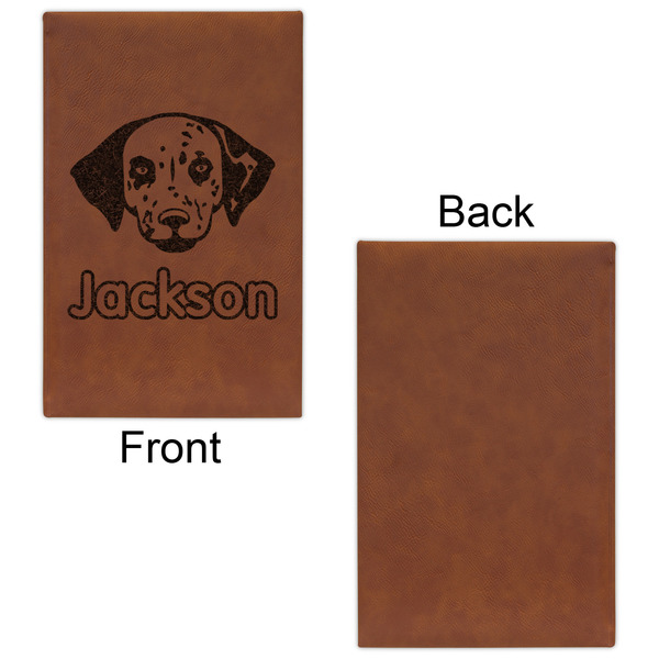 Dog Faces Leatherette Sketchbooks - Small - Single Sided - Front & Back View