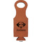 Dog Faces Leatherette Wine Tote Single Sided - Front and Back