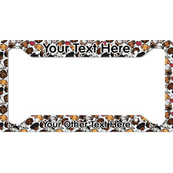 Dog Faces License Plate Frame (Personalized)