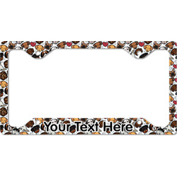 Dog Faces License Plate Frame - Style C (Personalized)