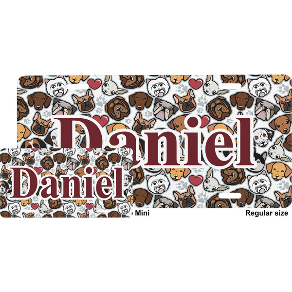 Dog Faces License Plate (Sizes)