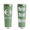 Dog Faces Light Green RTIC Everyday Tumbler - 28 oz. - Front and Back