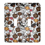 Dog Faces Light Switch Cover (2 Toggle Plate)
